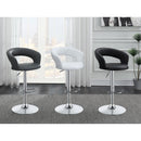  Coaster Furniture Barraza 120346 29" Adjustable Height Bar Stool - Black and Chrome IMAGE 3