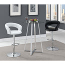  Coaster Furniture Barraza 120346 29" Adjustable Height Bar Stool - Black and Chrome IMAGE 4