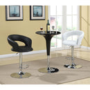  Coaster Furniture Barraza 120346 29" Adjustable Height Bar Stool - Black and Chrome IMAGE 5