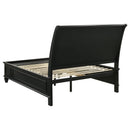  Coaster Furniture Sandy Beach 201329Q Wood Queen Storage Panel Bed - Black IMAGE 3