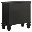  Coaster Furniture Sandy Beach 201322 3-Drawer Nightstand - Black IMAGE 5