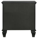  Coaster Furniture Sandy Beach 201322 3-Drawer Nightstand - Black IMAGE 6