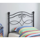  Coaster Furniture Callie 450102T Metal Twin Open Frame Headboard - Matte Black IMAGE 1