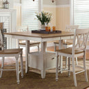  Liberty Furniture Industries Inc. Square Al Fresco III Counter Height Dining Table with Pedestal Base 841-GT5454 IMAGE 7