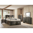  Crown Mark Emily B4275 6 pc Queen Bookcase Bedroom Set IMAGE 1