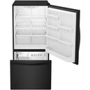  Whirlpool 33-inch, 22 cu. ft. Bottom Freezer Refrigerator with Icemaker WRB322DMBB IMAGE 2