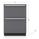  Sub-Zero 3.8 cu. ft. Drawers Freezer ID-24FI IMAGE 2