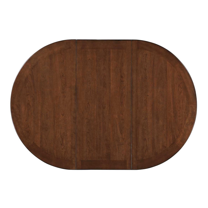  Coaster Furniture Lavon 105278 Oval 60-inch Extension Counter Dining Table - Chestnut IMAGE 3