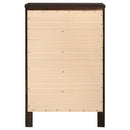  Coaster Furniture Carlton 202095 5-Drawer Bedroom Chest - Cappuccino IMAGE 6