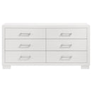  Coaster Furniture Jessica 202993 6-Drawer Dresser - Snow White IMAGE 2