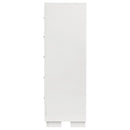  Coaster Furniture Jessica 202995 5-Drawer Bedroom Chest - Snow White IMAGE 4