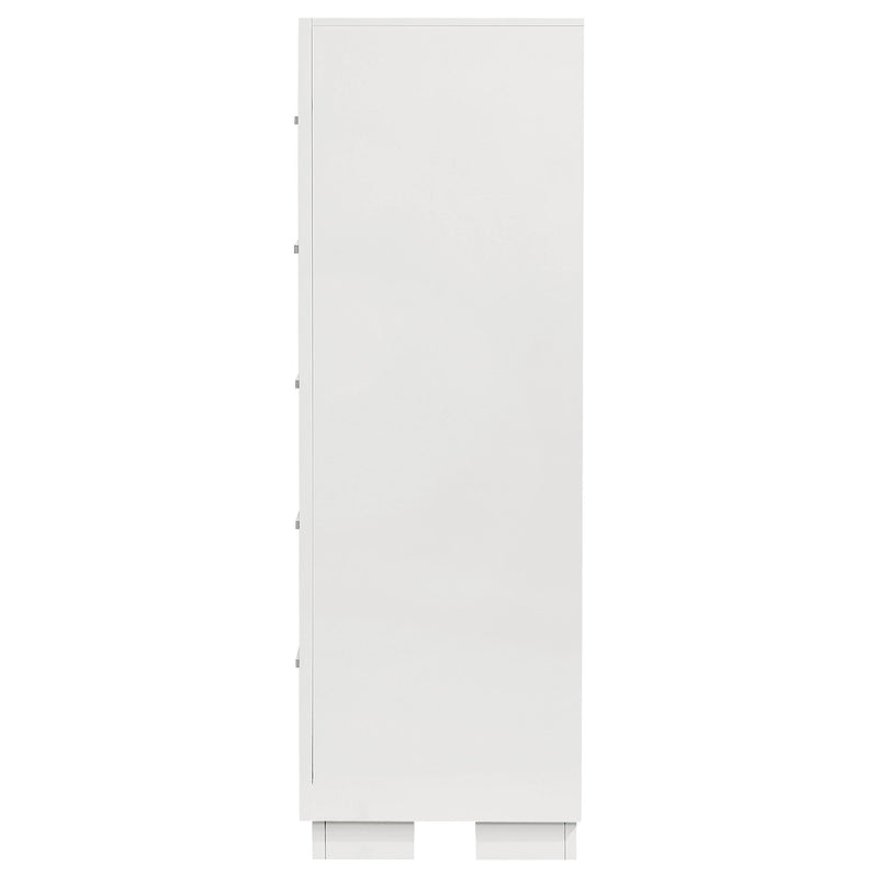  Coaster Furniture Jessica 202995 5-Drawer Bedroom Chest - Snow White IMAGE 4