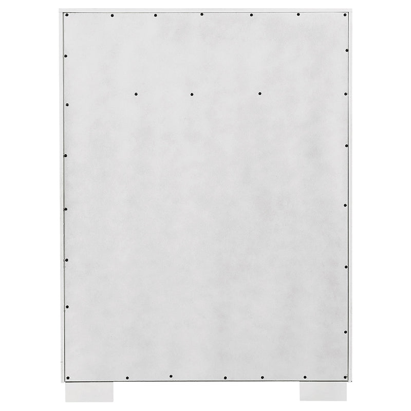  Coaster Furniture Jessica 202995 5-Drawer Bedroom Chest - Snow White IMAGE 6