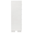  Coaster Furniture Jessica 202995 5-Drawer Bedroom Chest - Snow White IMAGE 8