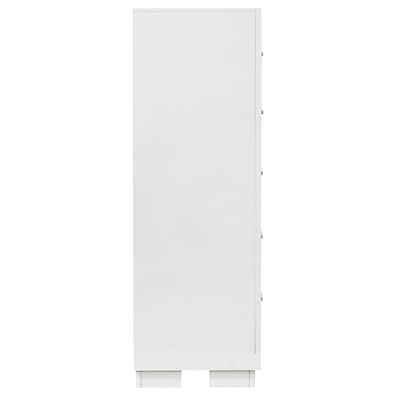  Coaster Furniture Jessica 202995 5-Drawer Bedroom Chest - Snow White IMAGE 8