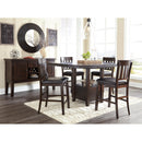  Signature Design by Ashley Haddigan D596D5 5 pc Counter Height Dining Set IMAGE 2