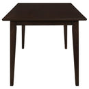  Coaster Furniture Gabriel 100771 Rectangular 59-inch Wood Dining Table - Cappuccino IMAGE 3