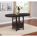  Coaster Furniture Lavon 102888 Oval 60-inch Extension Counter Dining Table - Espresso IMAGE 6