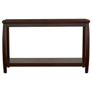  Coaster Furniture Dixon 701079 Wood Entryway Console Table with Shelf - Cappuccino IMAGE 2