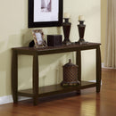  Coaster Furniture Dixon 701079 Wood Entryway Console Table with Shelf - Cappuccino IMAGE 5