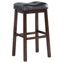  Coaster Furniture Donald 120520 Upholstered Bar Stool - Cappuccino (Set of 2) IMAGE 1