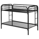  Coaster Furniture Morgan 2256K Metal Twin Over Twin Bunk Bed - Black IMAGE 6