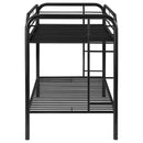 Coaster Furniture Morgan 2256K Metal Twin Over Twin Bunk Bed - Black IMAGE 7