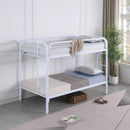  Coaster Furniture Morgan 2256W Metal Twin Over Twin Bunk Bed - White IMAGE 8