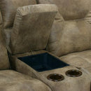  Catnapper Voyager Reclining Leather Look Fabric Loveseat 4389 1228-49/1328-49 IMAGE 5