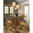  Signature Design by Ashley Ralene Counter Height Dining Table with Pedestal Base D594-42 IMAGE 3