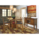  Signature Design by Ashley Ralene Counter Height Dining Table with Pedestal Base D594-42 IMAGE 4
