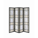  Coaster Furniture Catabella 4407 4-Panel Room Divider Folding Shoji Screen - Floral IMAGE 3