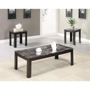  Coaster Furniture Rhodes 700375 3-piece Faux Marble Top Coffee Table Set - Grey IMAGE 8