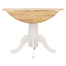  Coaster Furniture Allison 4241 Round 40-inch Drop Leaf Extension Dining Table - White IMAGE 10