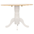  Coaster Furniture Allison 4241 Round 40-inch Drop Leaf Extension Dining Table - White IMAGE 9