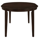  Coaster Furniture Gabriel 100770 Oval 60-inch Extension Leaf Dining Table - Cappuccino IMAGE 3