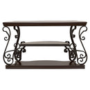 Coaster Furniture Laney 702449 Scrollwork Entryway Sofa Console Table - Deep Merlot IMAGE 6