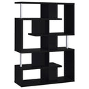  Coaster Furniture Hoover 800309 63-inch 5-shelf Bookshelf - Black IMAGE 1