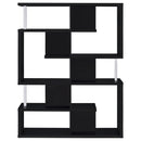 Coaster Furniture Hoover 800309 63-inch 5-shelf Bookshelf - Black IMAGE 2