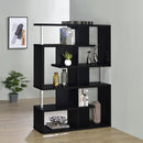  Coaster Furniture Hoover 800309 63-inch 5-shelf Bookshelf - Black IMAGE 9