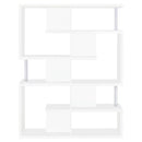  Coaster Furniture Hoover 800310 63-inch 5-shelf Bookshelf - White IMAGE 6