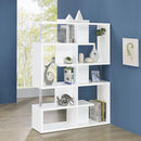  Coaster Furniture Hoover 800310 63-inch 5-shelf Bookshelf - White IMAGE 9