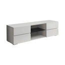  Coaster Furniture Galvin 700825 4-Drawer Wood 55" TV Stand - White High Gloss IMAGE 1