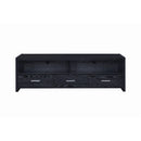  Coaster Furniture Alton 700645 3-Drawer Engineered Wood 62" TV Stand - Black Oak IMAGE 4