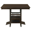  Coaster Furniture Jaden 100958 Square 47-inch Counter Height Dining Table - Espresso IMAGE 6