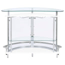  Coaster Furniture Amarillo 101066 Freestanding Glass Top Home Bar Wine Cabinet - White IMAGE 6