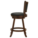  Coaster Furniture Broxton 101919 Upholstered Swivel Counter Chair - Chestnut (Set of 2) IMAGE 4