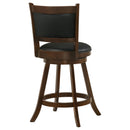  Coaster Furniture Broxton 101919 Upholstered Swivel Counter Chair - Chestnut (Set of 2) IMAGE 6