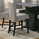  Coaster Furniture Stanton 102069GRY Velvet Upholstered Counter Chair - Grey (Set of 2) IMAGE 2