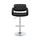  Coaster Furniture Brandi 102555 Adjustable Bar Stool - Black and Chrome IMAGE 3